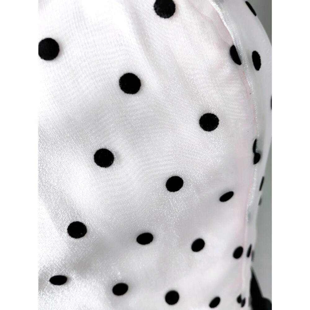 Papell Boutique Womens Pink 50s Boned Strapless Polka Dot Chiffon Dress 8 - Picture 5 of 16